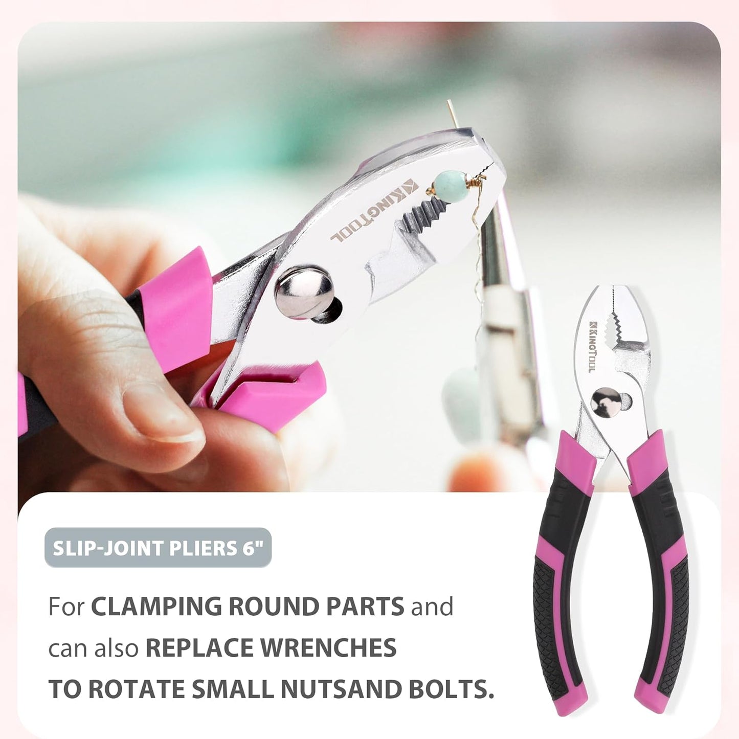 KingTool 149-PCS pink tool set with storage case