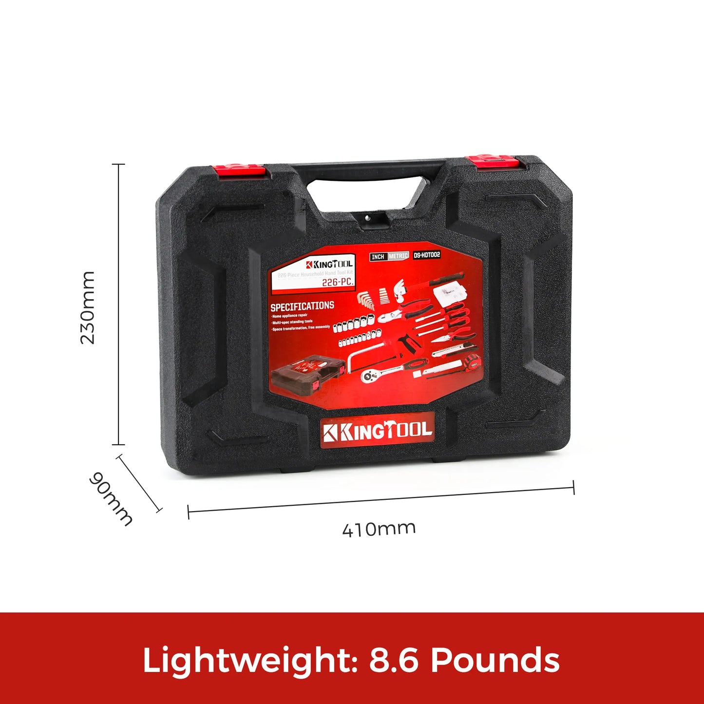 KingTool 226-PCS tool set with storage case