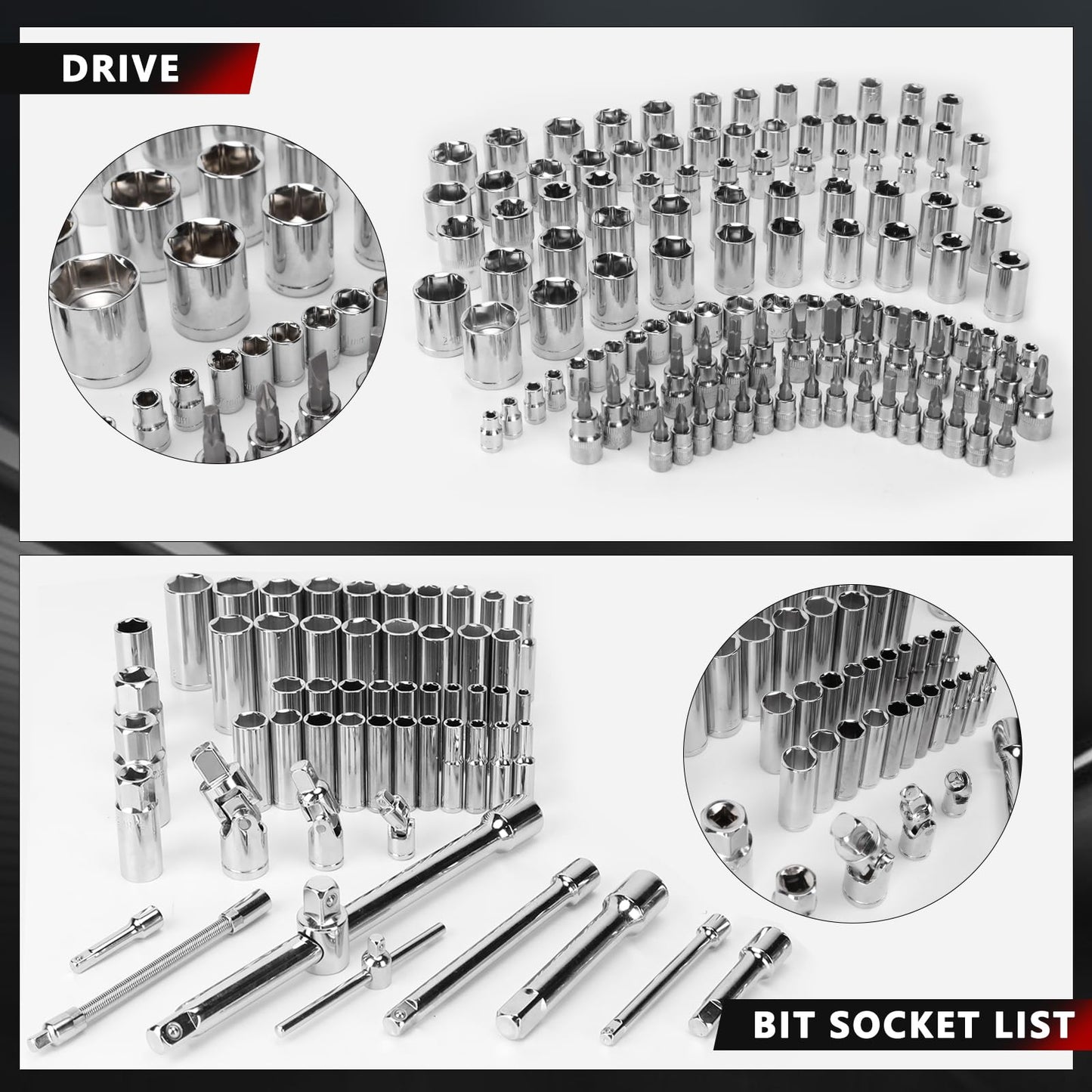 KingTool 408-PCS tool set with heavy-duty case