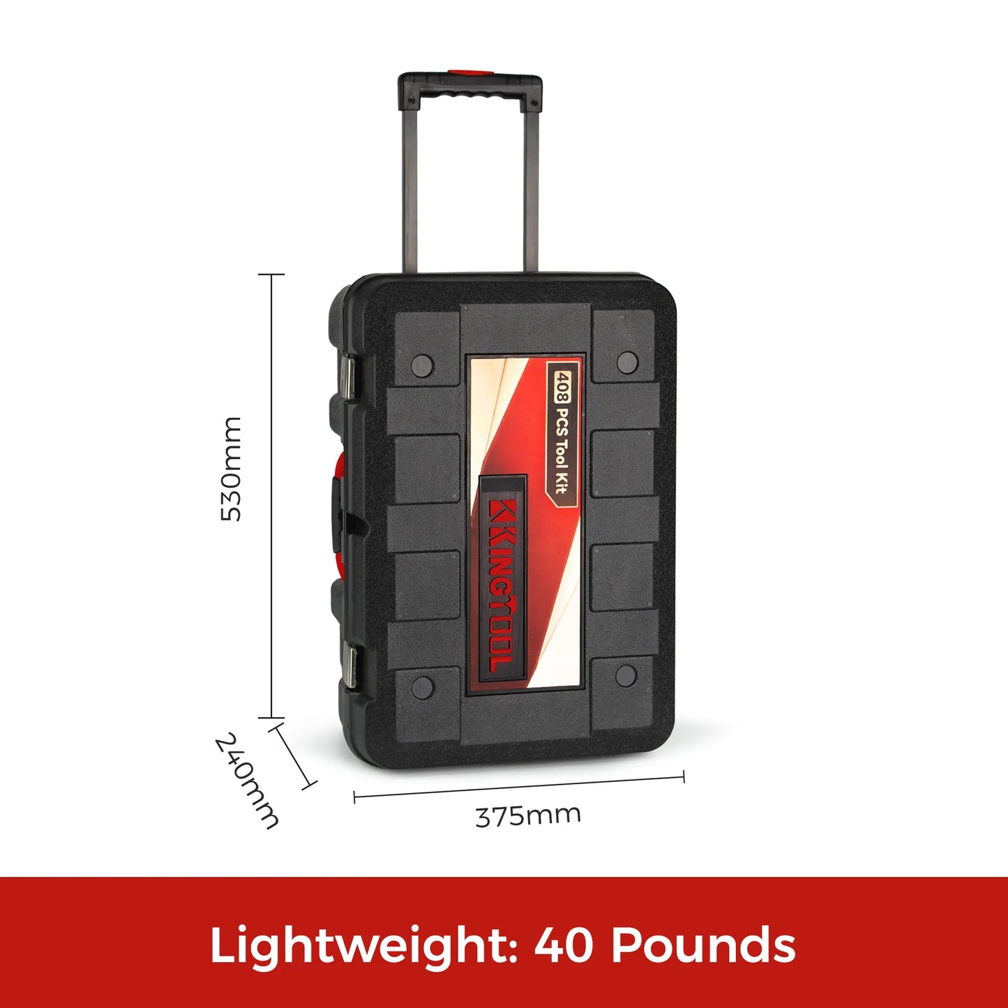 KingTool 408-PCS tool set with heavy-duty case
