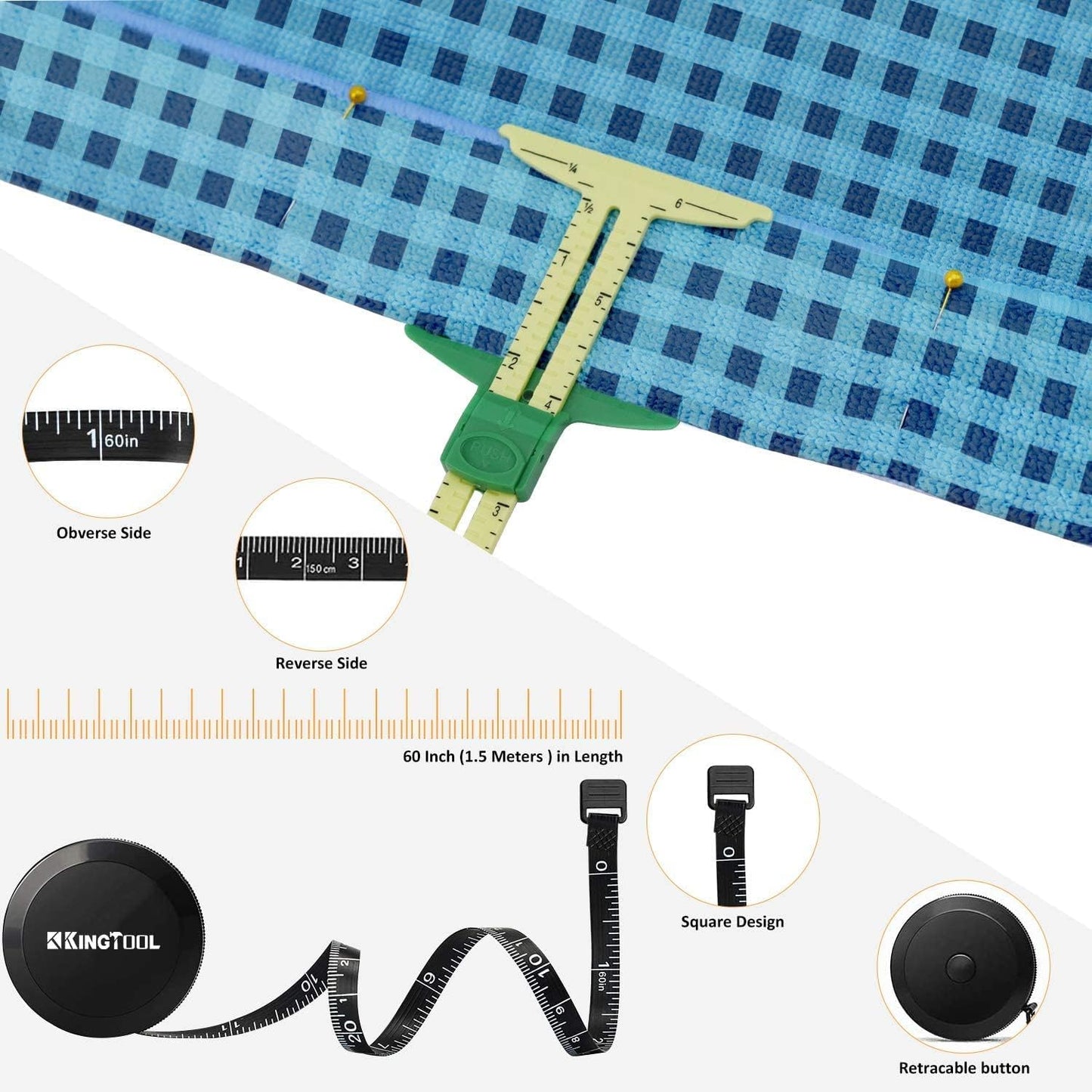 78-piece sewing kit with rotary cutter