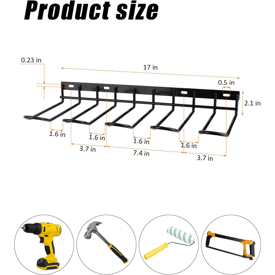 Kingtool 1 Tier Wall Tool Organizer - 40LB Capacity detail 1