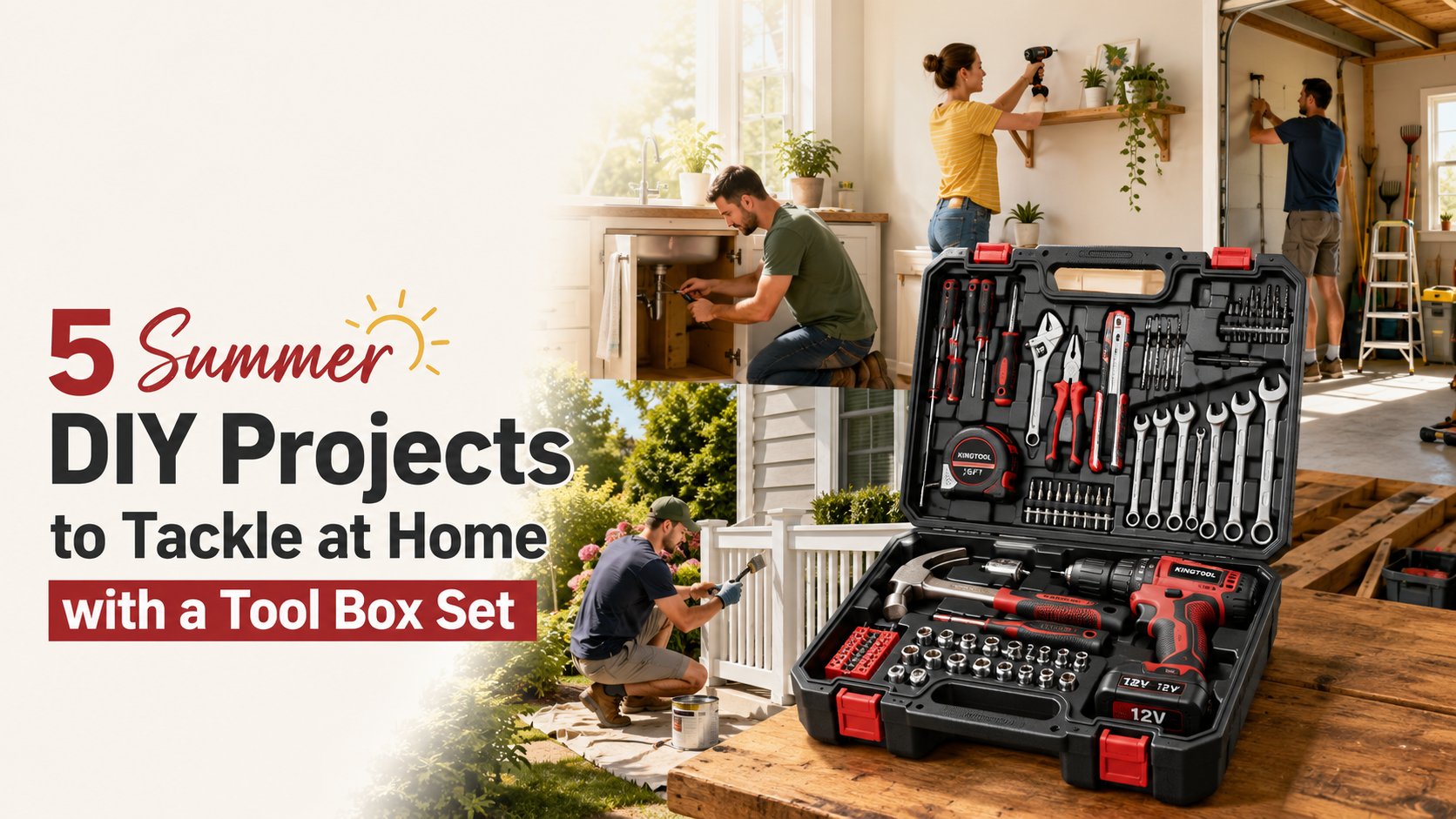 5 Summer DIY Projects to Tackle at Home with a Tool Box Set