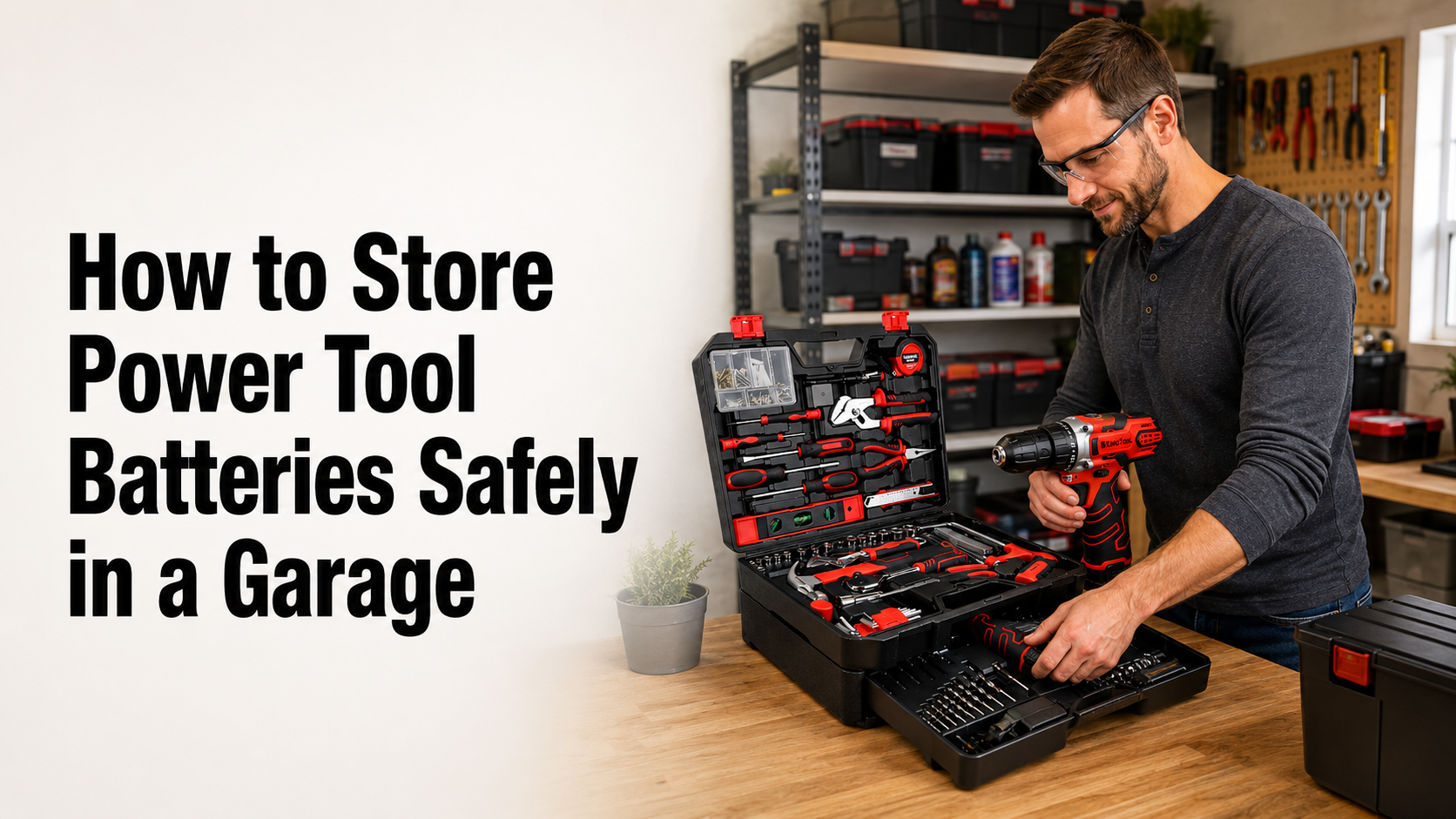 How to Store Power Tool Batteries Safely in a Garage