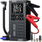 KOLTGOO Car Battery Jump Starter with Air Compressor - 4500A 150PSI