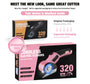 4V cordless electric scissors with 3 blades in pink