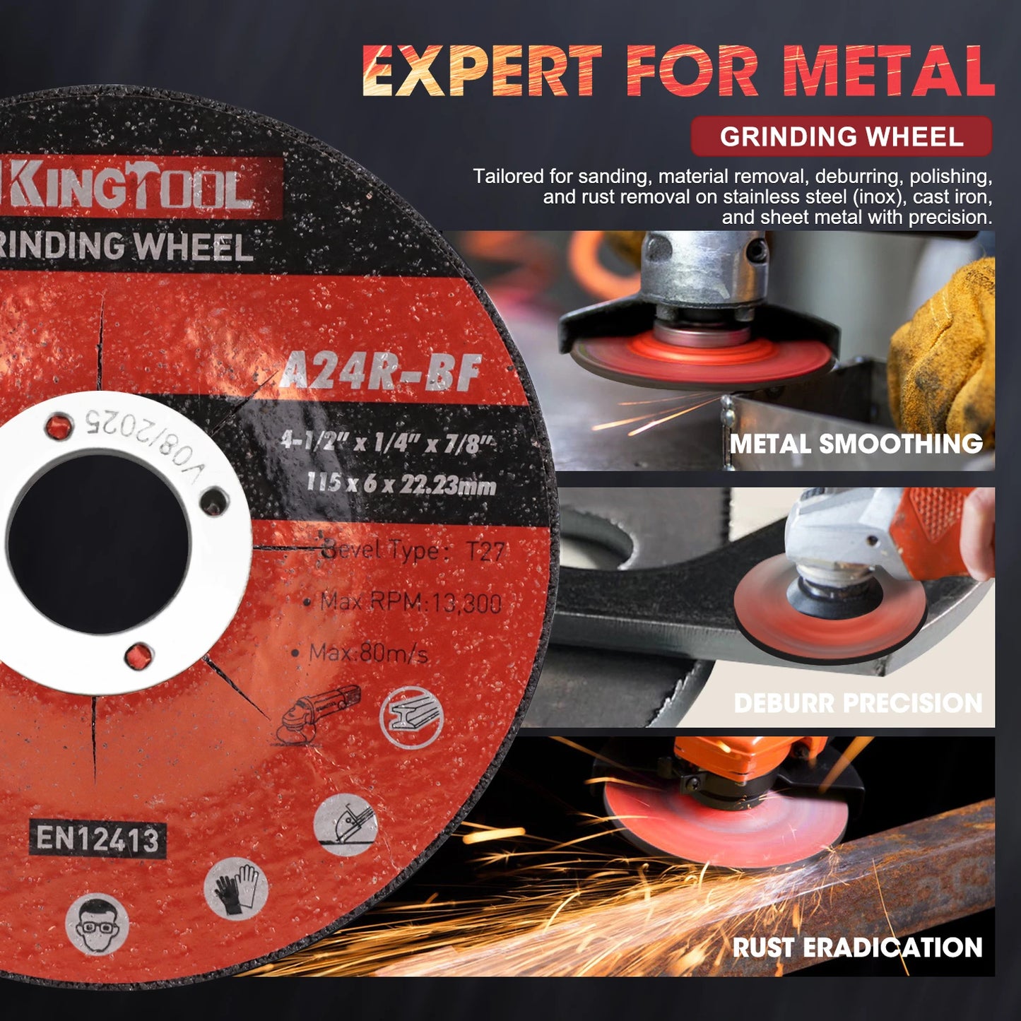 KingTool 31 PCS Grinding & Cutting Wheels