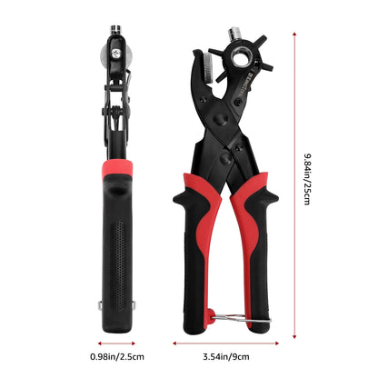 KingTool 2 in 1 Professional Leather Hole Punch with Grommet kit