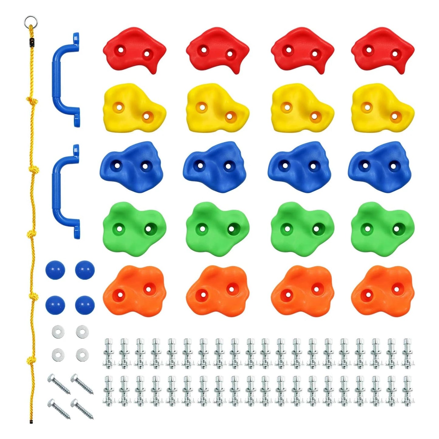 Rainbow Craft 20 Pack Rock Climbing Holds