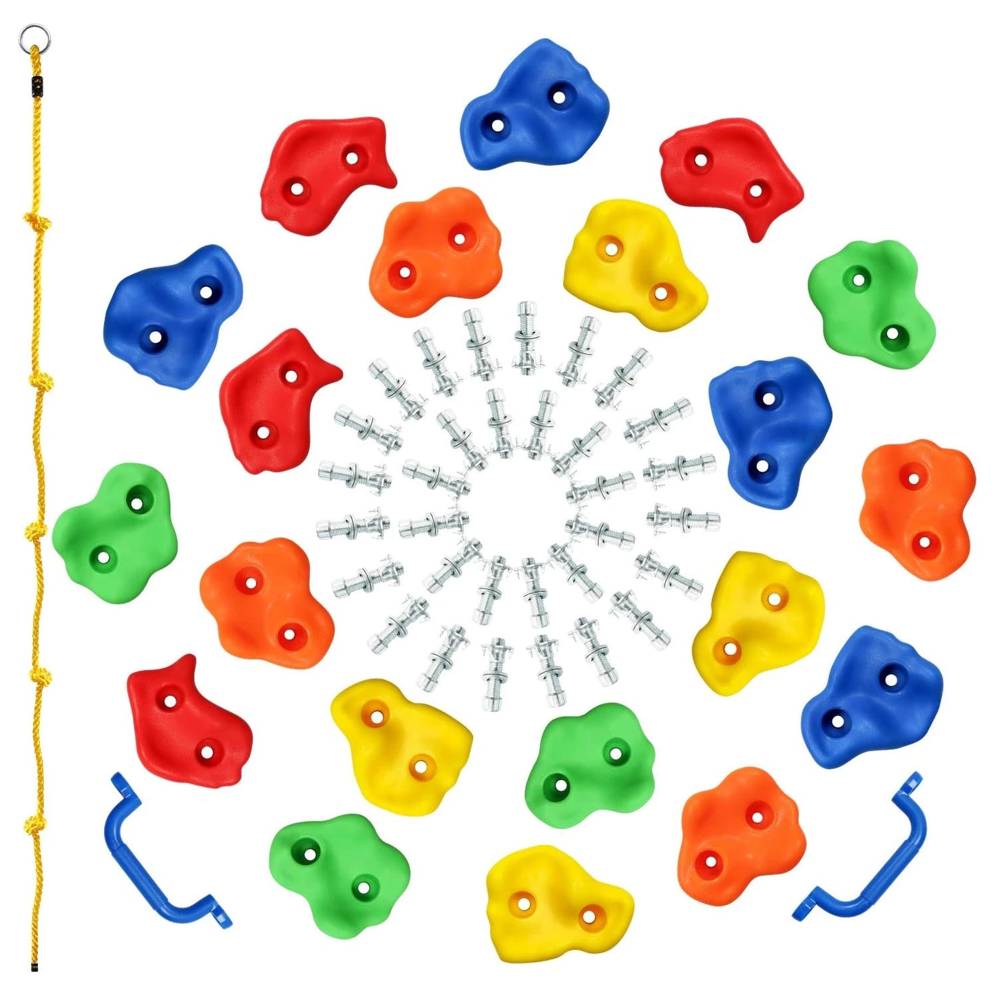 Rainbow Craft 20 Pack Rock Climbing Holds