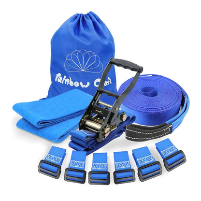 Rainbow Craft 12 Pack Ninja Warrior Obstacle Course - Removable Buckle Loops