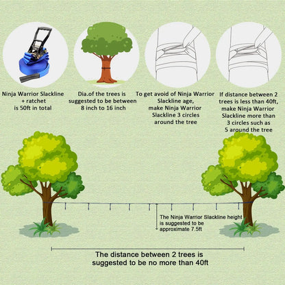 Rainbow Craft 12 Pack Ninja Warrior Obstacle Course - Removable Buckle Loops