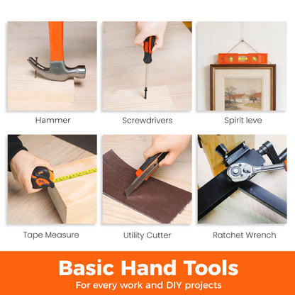 KingTool 248 PCS home tool kit with storage case