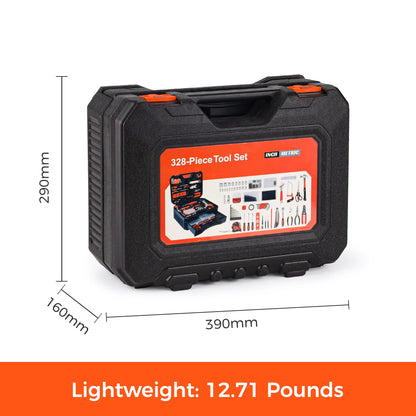 KingTool 328 PCS home tool kit with drawer storage case