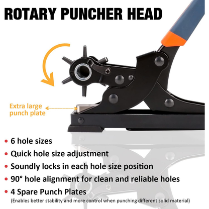 KingTool Desktop Leather Hole Punch Set