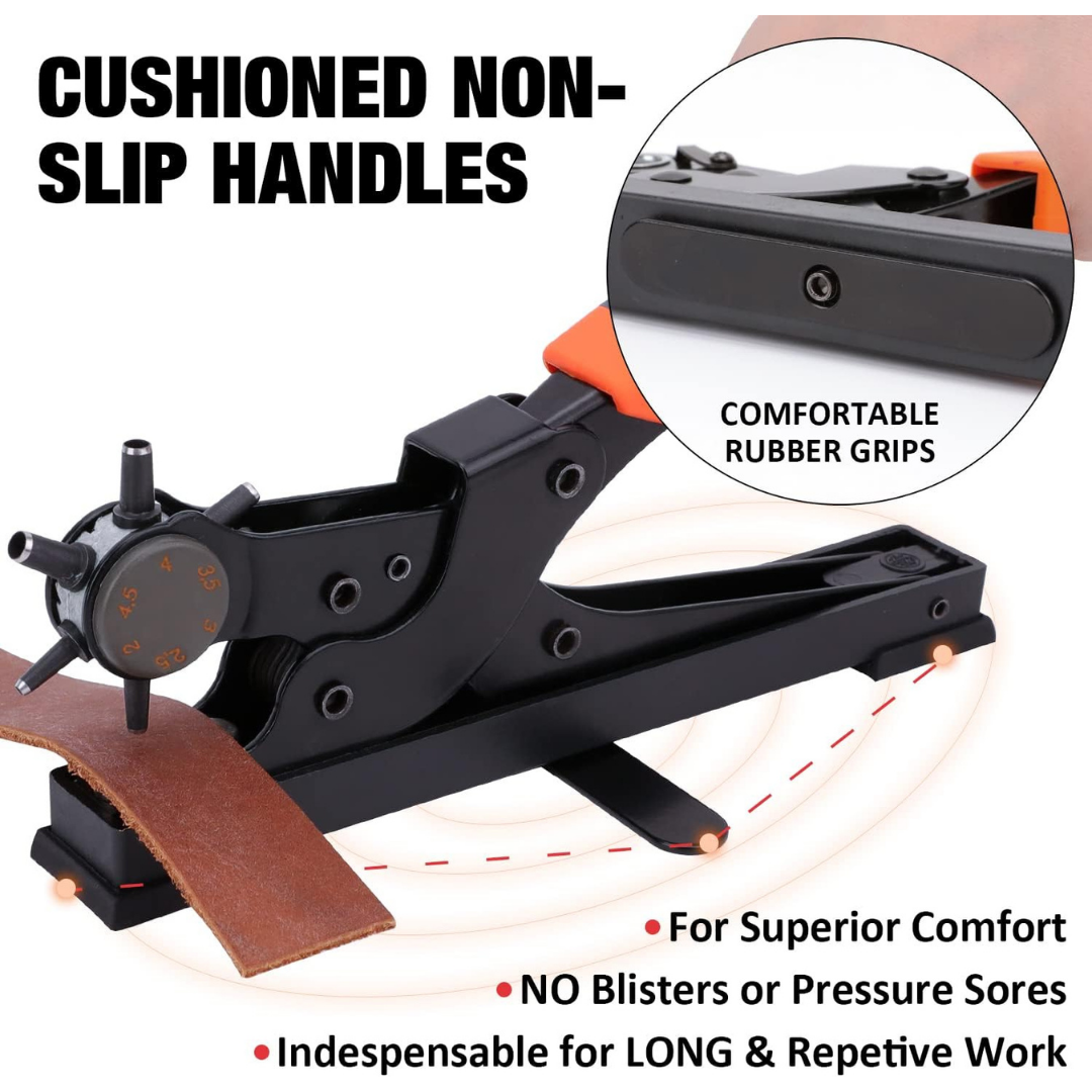KingTool Desktop Leather Hole Punch Set
