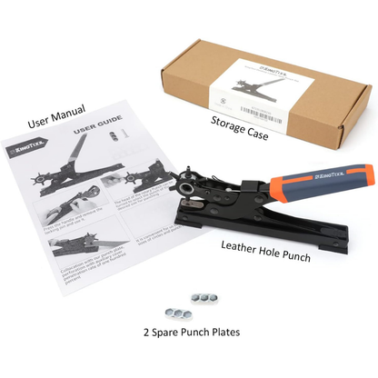KingTool Desktop Leather Hole Punch Set