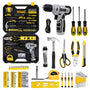 KingTool 139-PCS tool kit with 8V drill