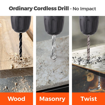 KingTool 255-piece home tool kit with 12V drill