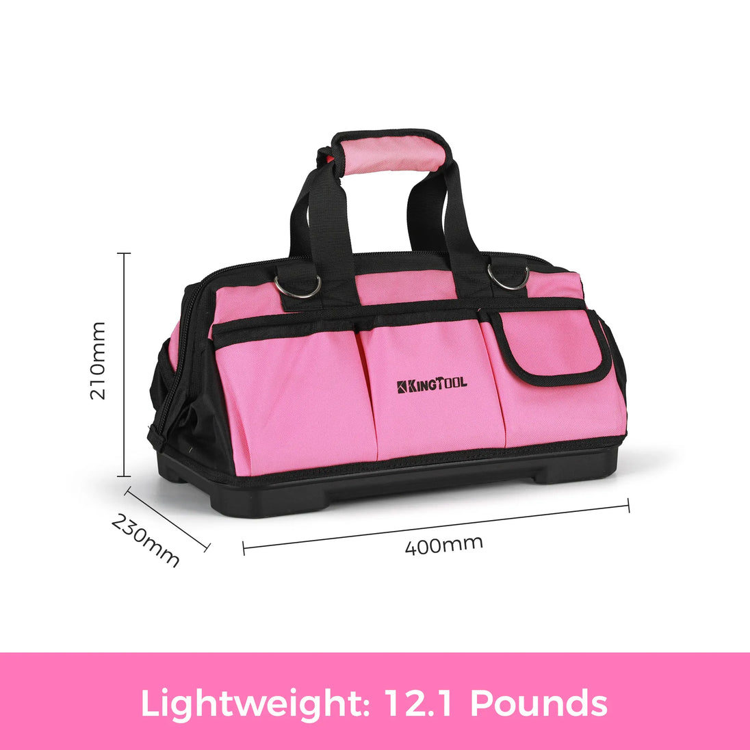 KingTool 267-PCS tool kit in pink with drill and bag