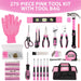 KingTool 275-PCS pink tool set with storage bag