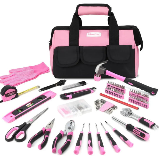 KingTool 275-PCS pink tool set with storage bag