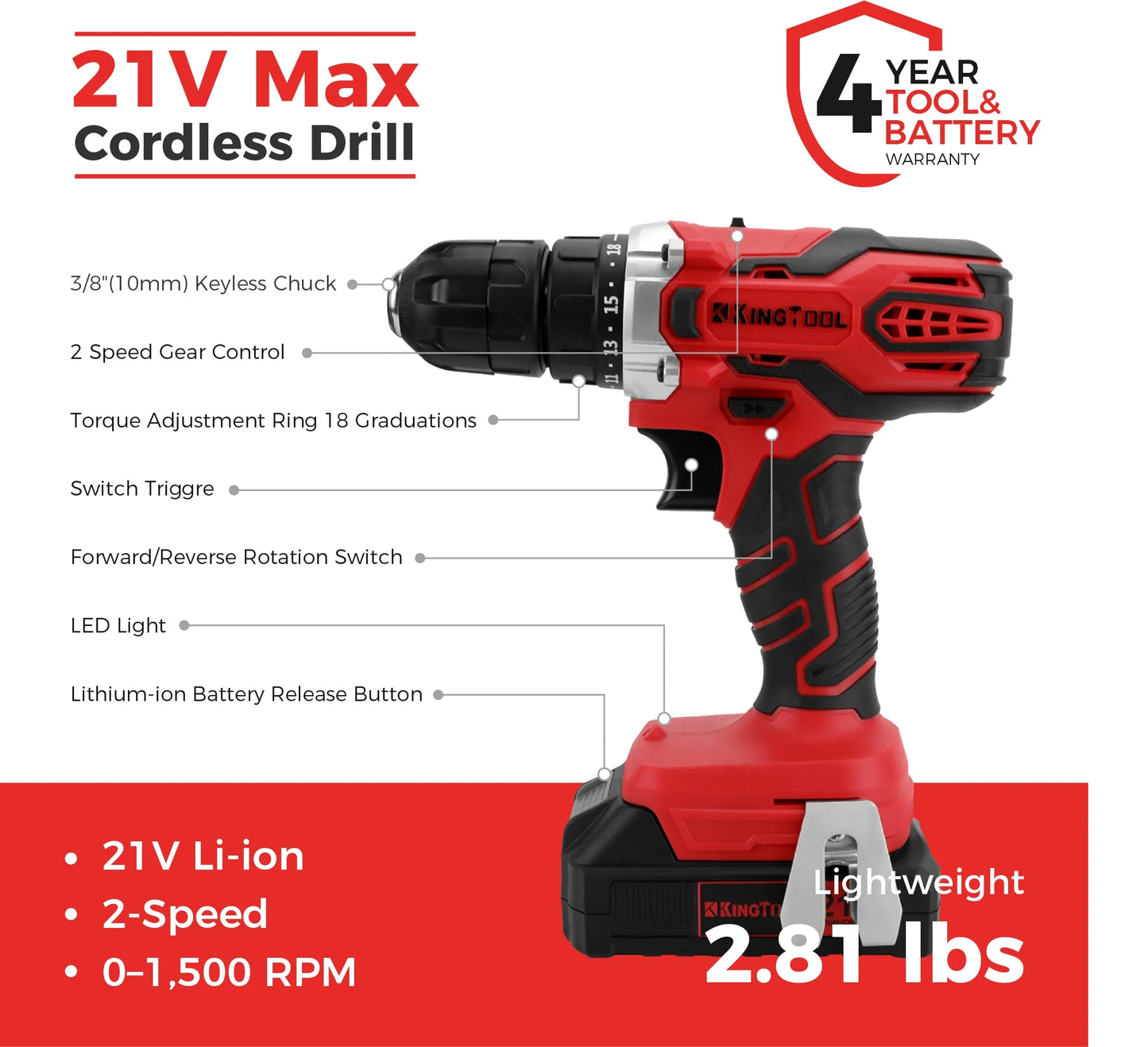 KingTool 286-piece tool set with rollin