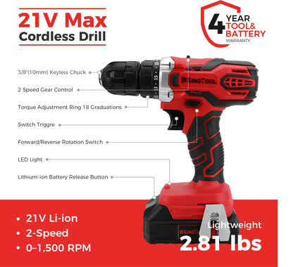 KingTool 286-piece tool set with rollin