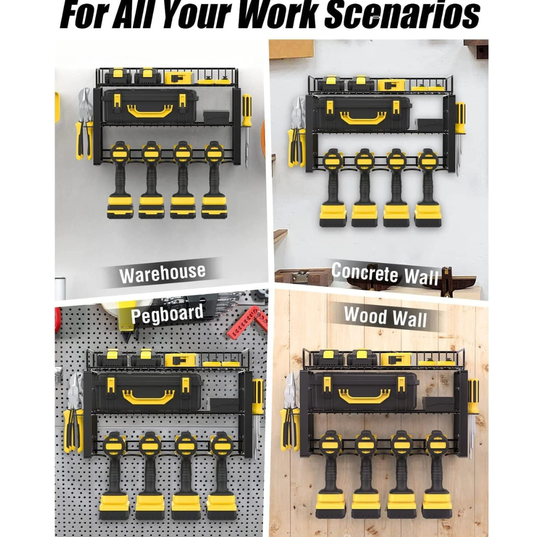 KingTool 3-tier wall tool organizer