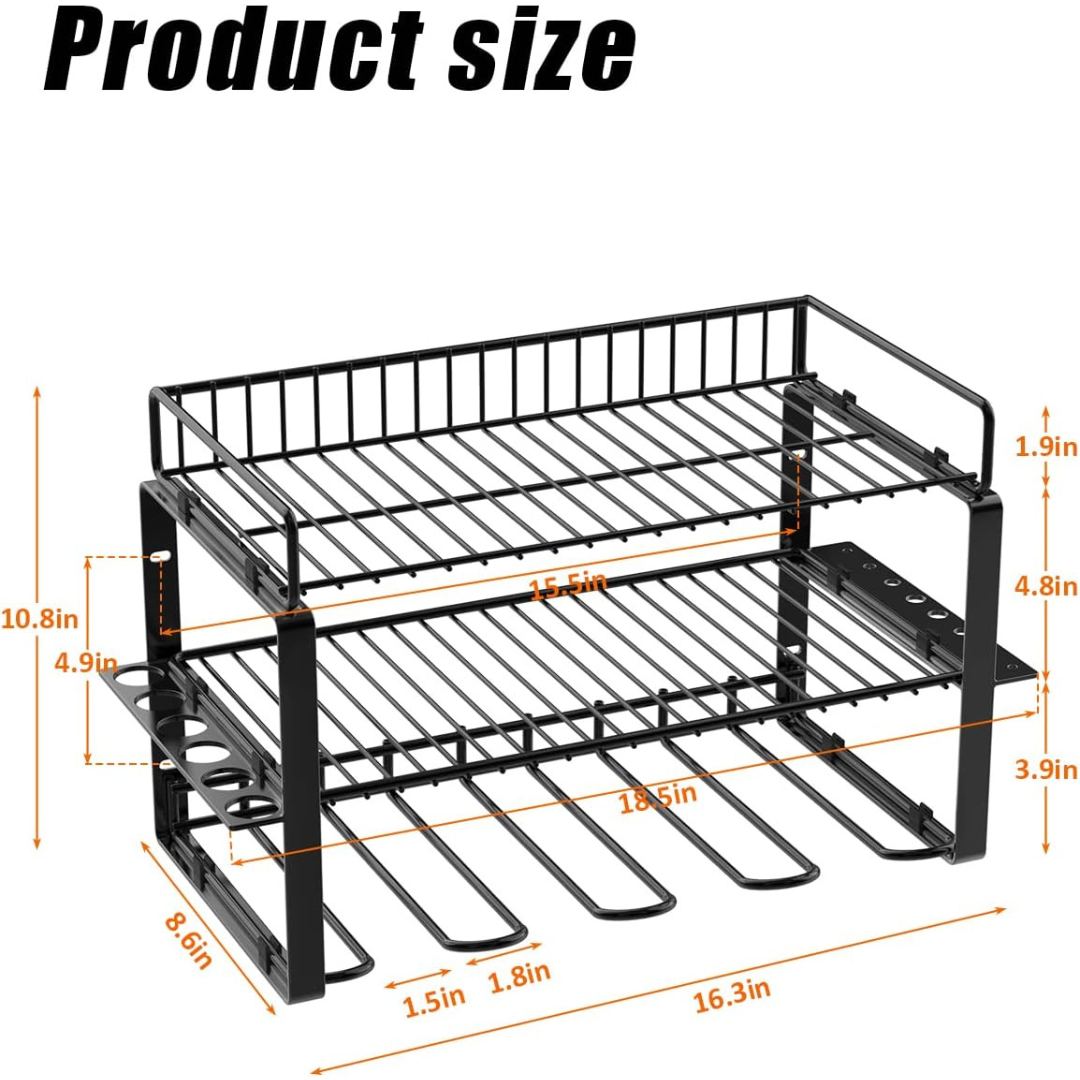 KingTool 3-tier wall tool organizer