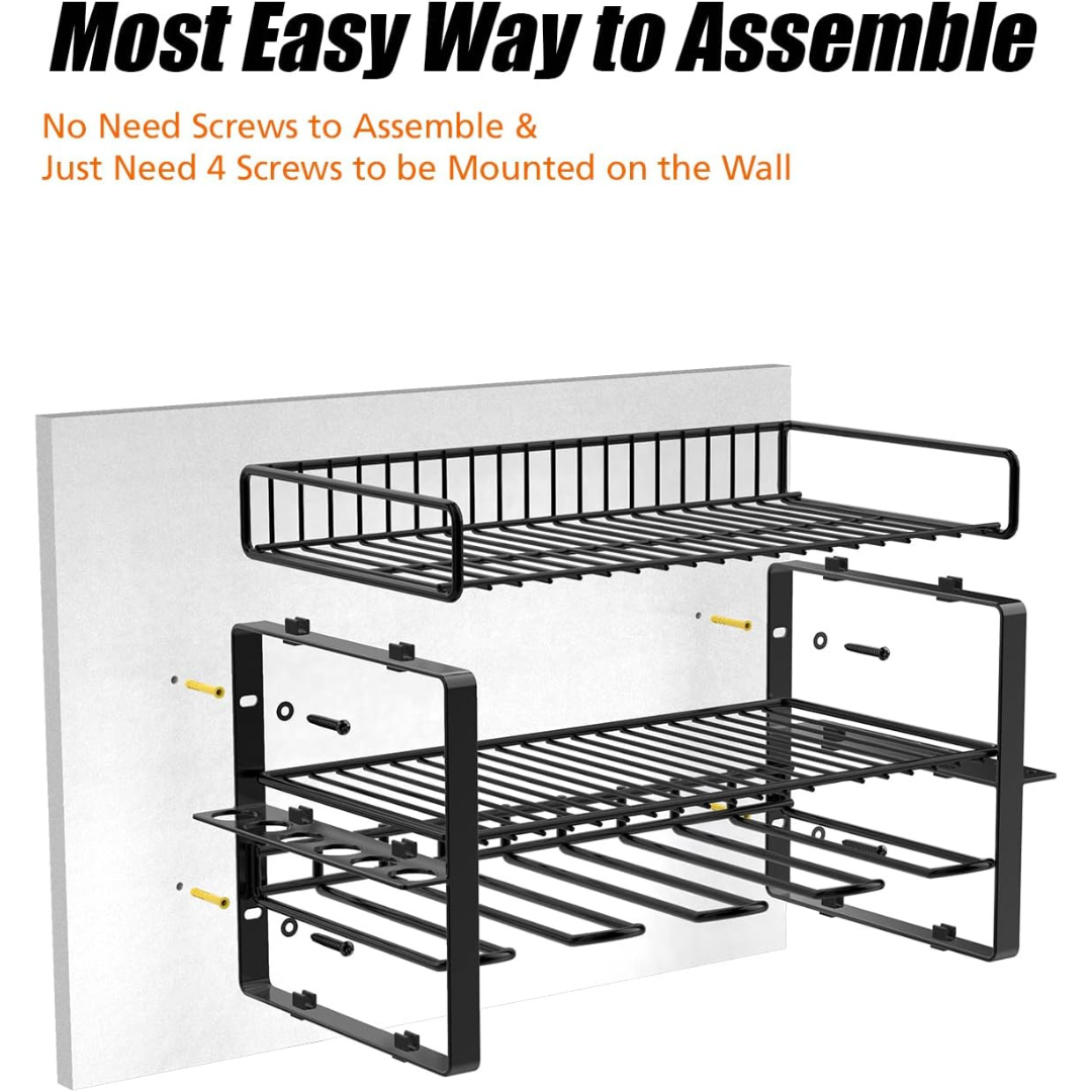 KingTool 3-tier wall tool organizer