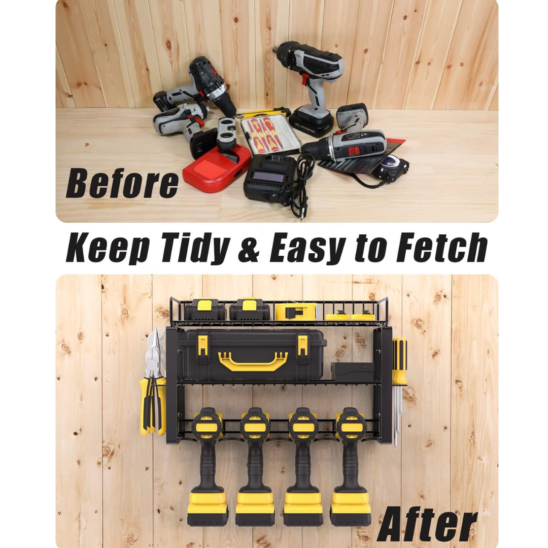 KingTool 3-tier wall tool organizer