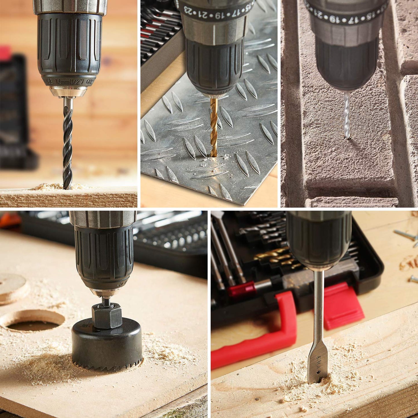 KingTool 318-PCS drill bit set in storage case