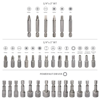 KingTool 318-PCS drill bit set in storage case