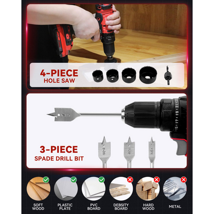 KingTool 400-PCS drill bit set with slide-drawer case