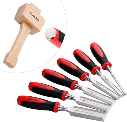 KingTool 87-piece woodworking set with Cr-V chisels