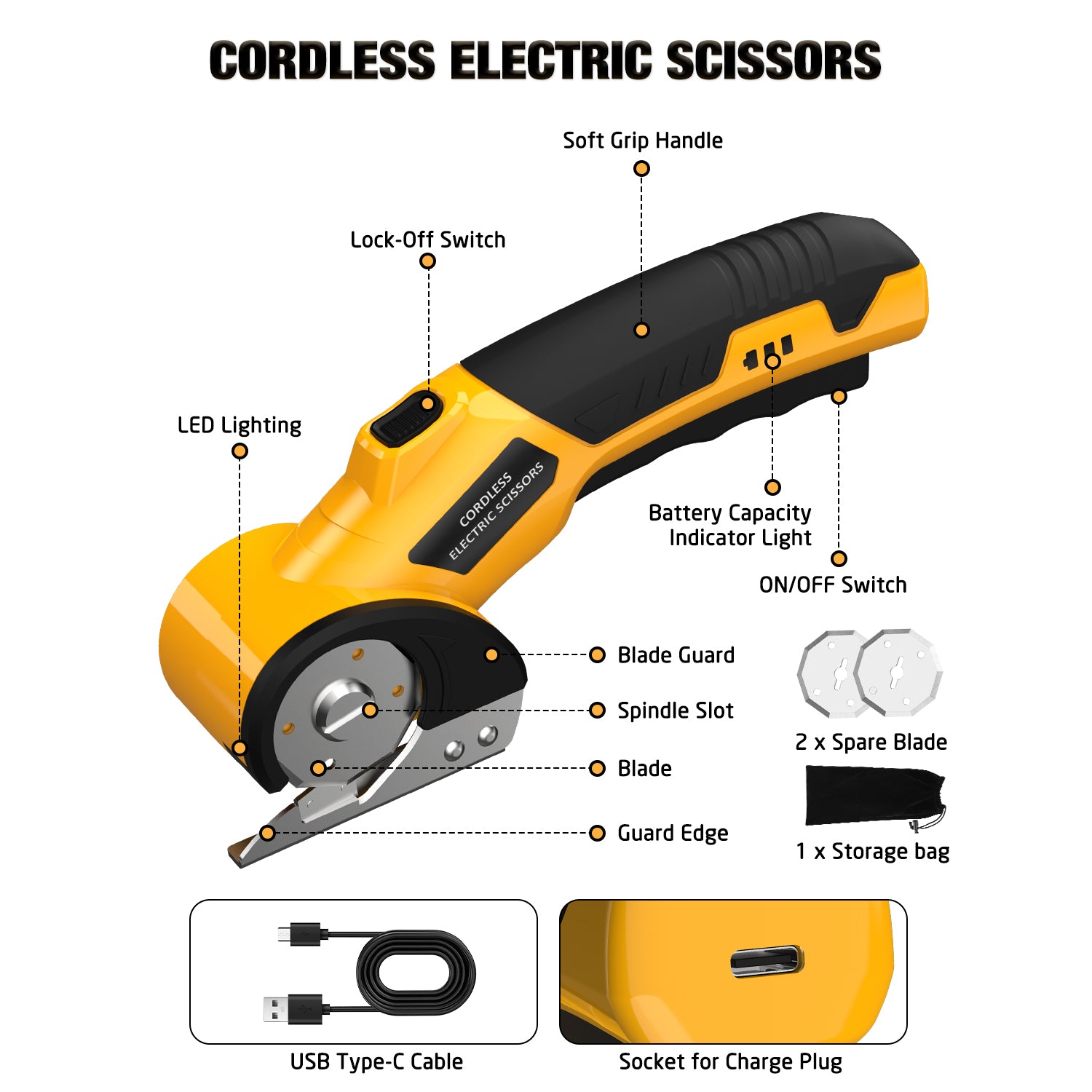 Cordless cutter cutting cardboard