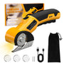 Cordless cutter cutting cardboard