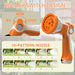 Wall-mounted retractable hose reel in use