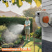 Wall-mounted retractable hose reel in use