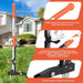 Dual-spring lawn aerator in use on grass