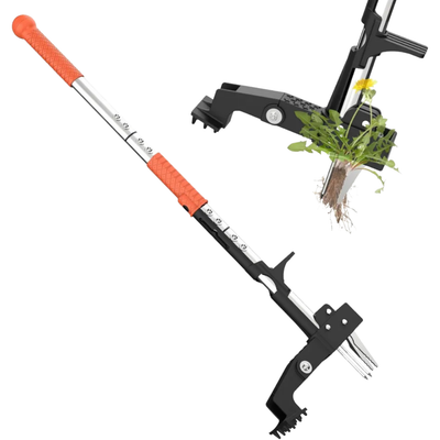 Dual-spring lawn aerator in use on grass