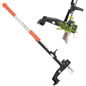 Dual-spring lawn aerator in use on grass